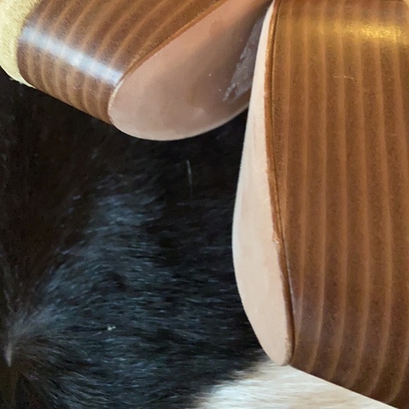 10 🔖 VERONICA BEARD Maren Platform Suede Clog Desert - Picture 8 of 11